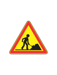 AK5 Panneau de chantier travaux Panneau de signalisation temporaire