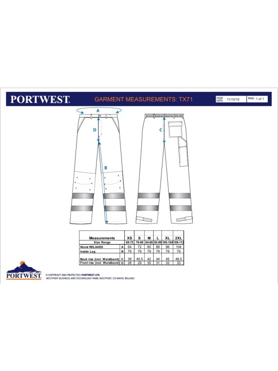Pantalon haute visibilité TX71 | Sécurité & confort  | Signal Market