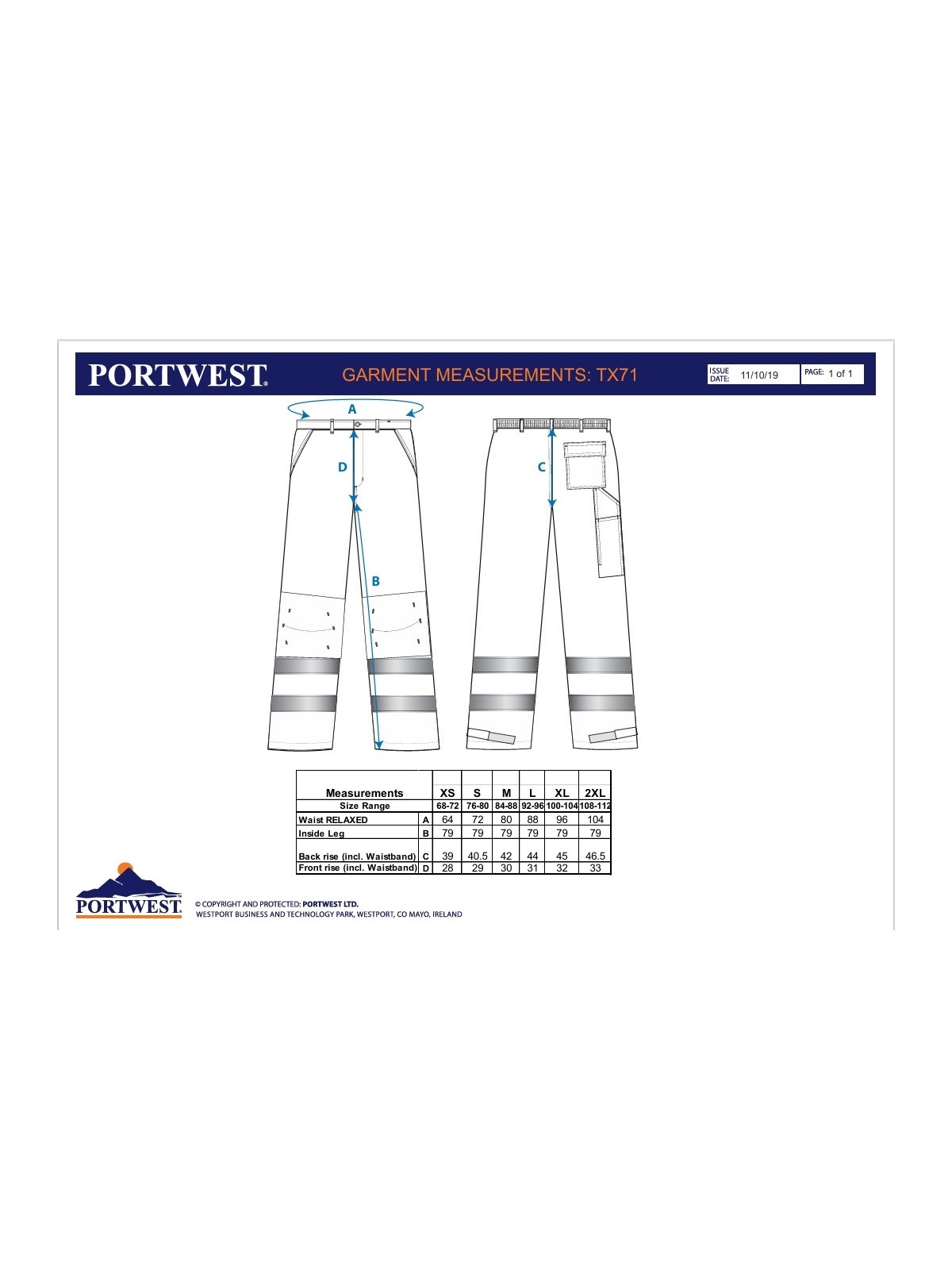 Pantalon haute visibilité TX71 | Sécurité & confort  | Signal Market