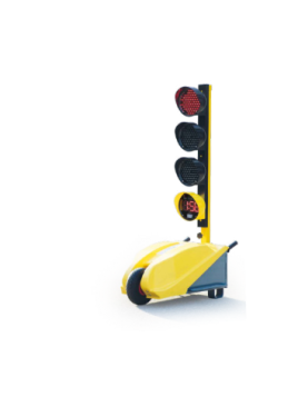 Feu tricolore de chantier à led avec décompte temps