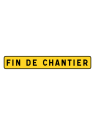 Panneau K2 – Fin de chantier – Signalisation temporaire
