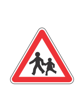 Panneau Endroit Fréquenté par les Enfants A13A – Acier NF | Signal Market