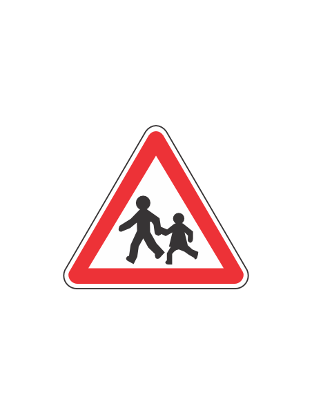 Panneau Endroit Fréquenté par les Enfants A13A – Acier NF | Signal Market