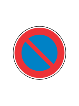 Panneau B6A1 – Stationnement Interdit en Acier NF | Signal Market