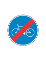 Panneau B40 – Fin de Piste ou Bande Obligatoire pour Cyclistes en Acier NF | Signal Market