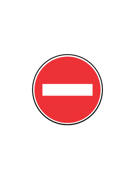 Panneau B1 – Sens Interdit en Acier NF | Signal Market