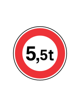 Panneau B13 – Limitation de Tonnage en Acier NF | Signal Market