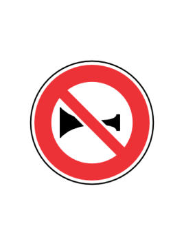 Panneau B16 – Klaxon et Signaux Sonores Interdits en Acier NF | Signal Market