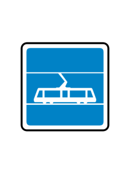 Panneau C7 arrêt de tramway en acier NF – Signal Market