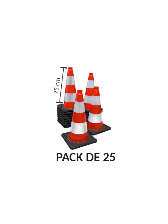 Pack de 25 K5a classe 2 lestés  75cm