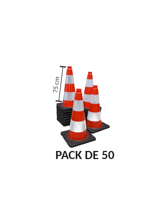 Pack de 50 K5a classe 2 lestés  75cm