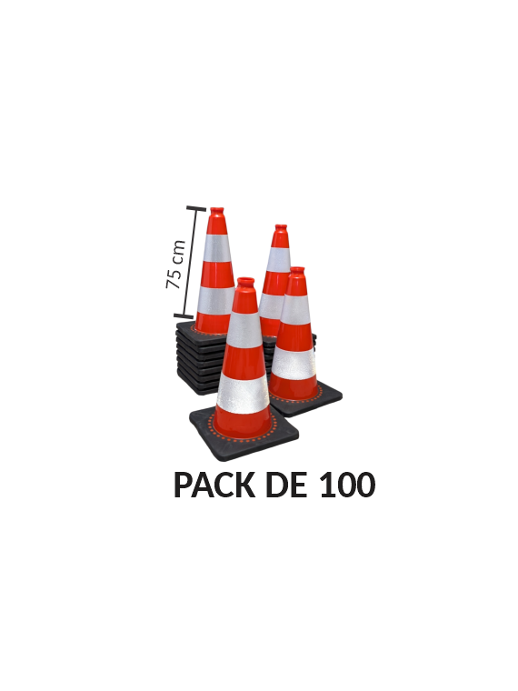 Pack de 100 K5a classe 2 lestés  75cm