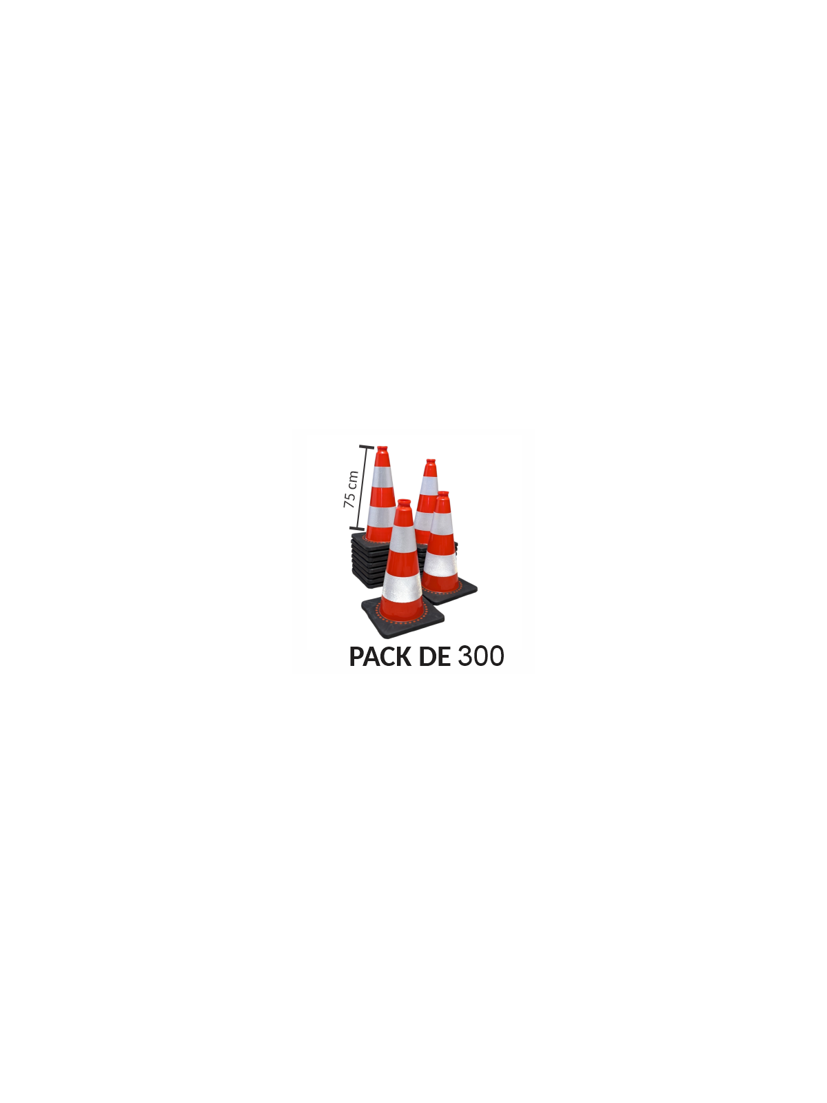 Pack de 300 K5a classe 2 lestés  75cm